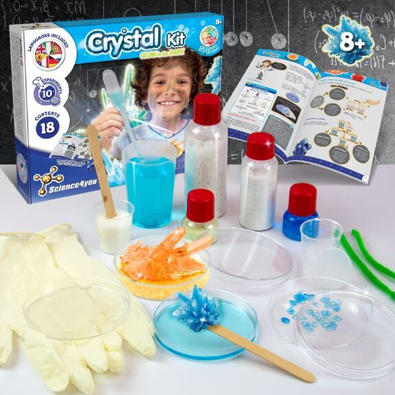 Science4you - Crystal Kit - Glow in the DARK 8+ ans