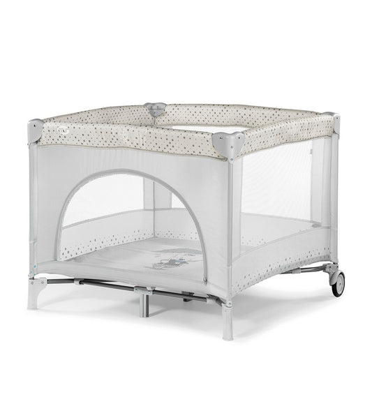 Lit bébé carré gris/hoquet