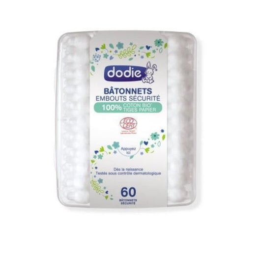 Bâtonnets bébé BIO certifiés GOTS x60