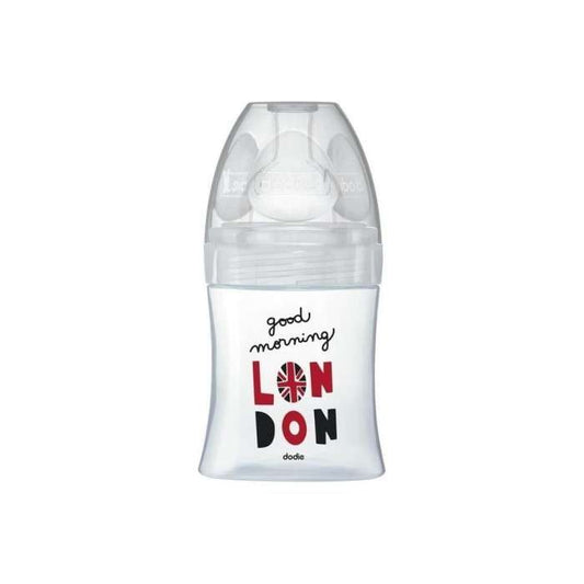 DODIE BIBERON ANTI COLIQUE VERRE TETINE PLATE 150ML LONDON