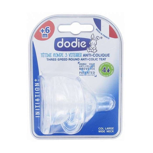 DODIE TETINE INI+ ANTI COLIQUE D4 +6M LIQUIDE EPAIS X2