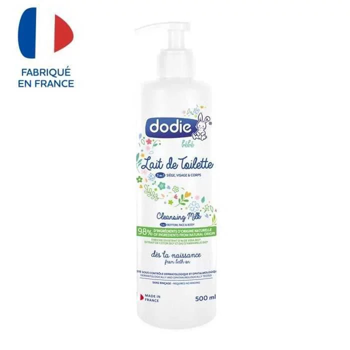 Dodie – Lait de toilette 3 en 1 avec pompe 500ml