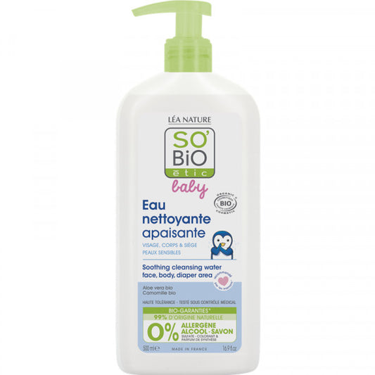 So Bio Eau Nettoyante Apaisante 500Ml