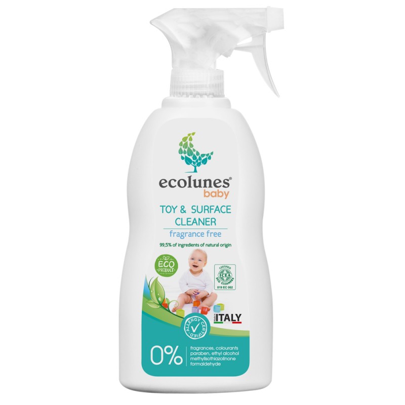 search  ECOLUNES SPRAY NETTOYANT JOUETS ET SURFACES POUR BÉBÉ ÉCOLOGIQUE ET HYPOALLERGÉNIQUE – 300 ML