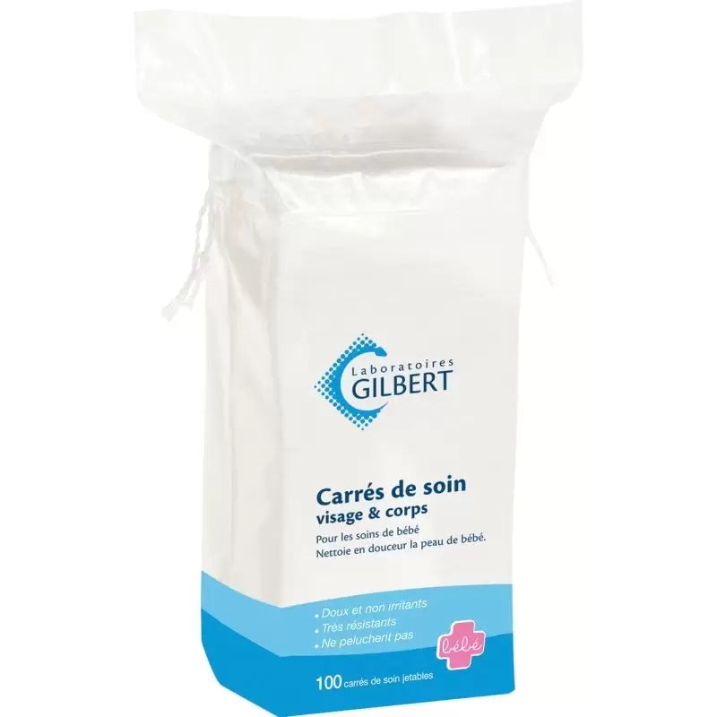 CARRÉS DE SOIN SACHET DE 100 PIÈCES