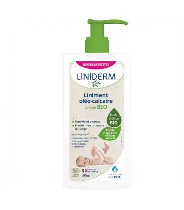 Liniderm Liniment oléo-calcaire stabilisé  POMPE 480 ML