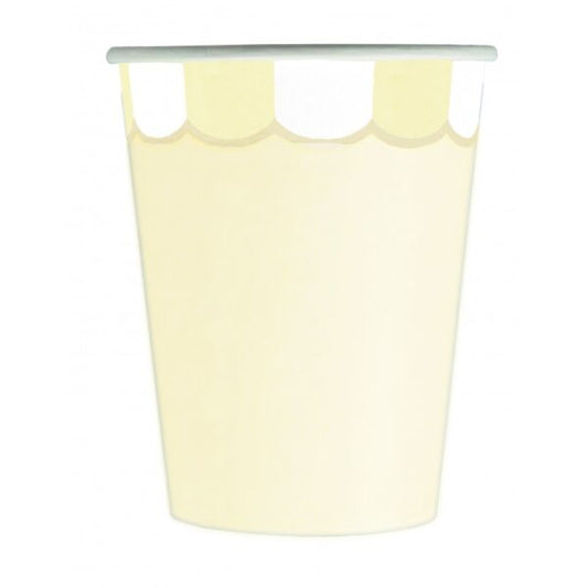 Gobelets festonnées jaune