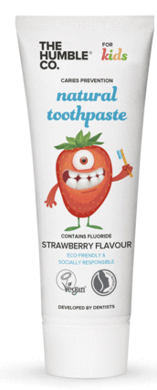 The Humble Co Dentifrice Fraise pour Enfants 75Ml