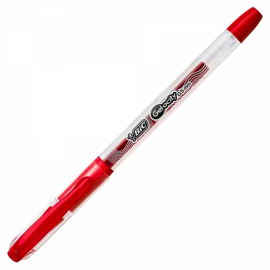 STYLO BIC GEL-OCITY SMOOTH STIC 0.5MM / ROUGE