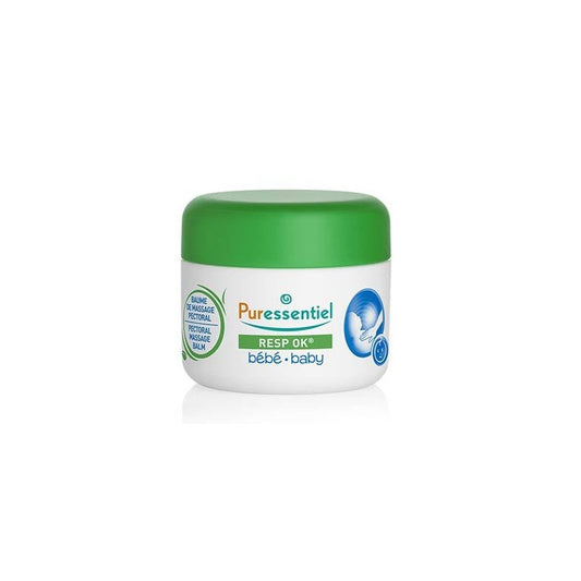 PURESSENTIEL RESPIRATOIRE BAUME DE MASSAGE PECTORAL BÉBÉ 19 HE POT 30ML