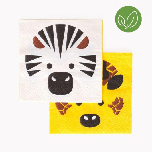 Serviettes safari